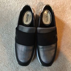 Michael Kors Felix Trainers Silver/Black